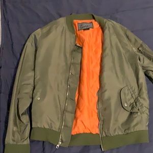 Green bomber jacket